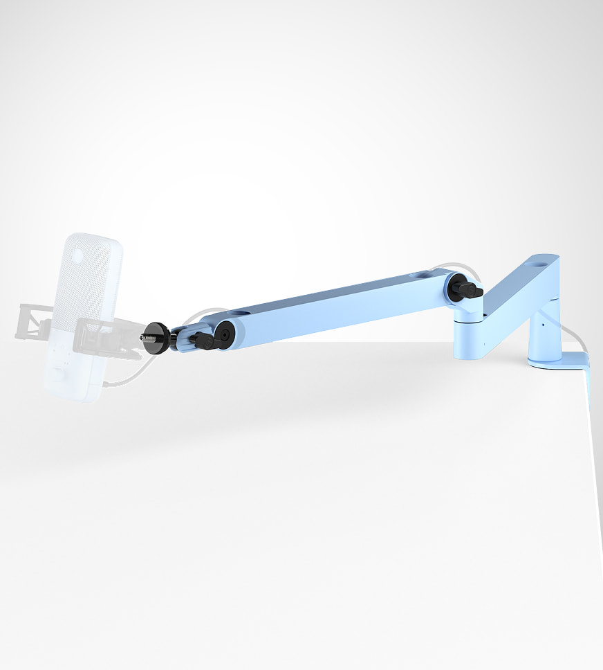 Wave Mic Arm LP - White | Mic Boom Arm for Desks | Elgato
